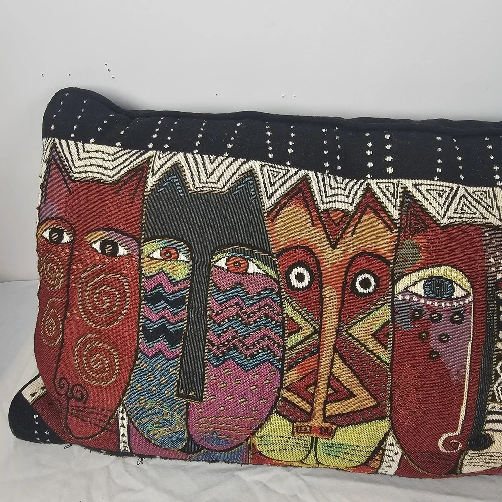 Laurel Burch Cat Accent Pillow 